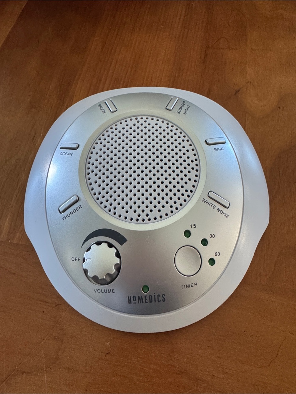 Homedics White and Silver Sound Therapy Machine